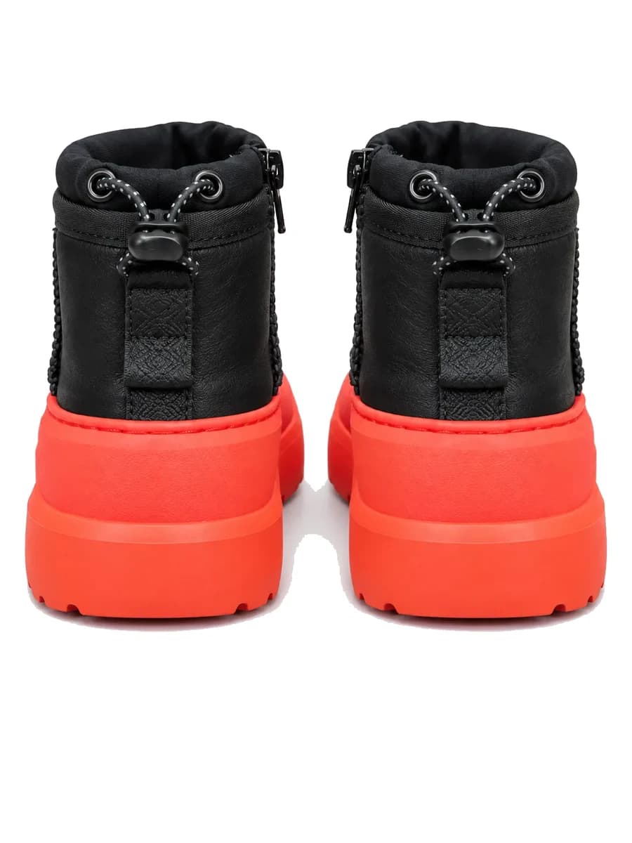 UGG Kids Mini Weather Hybrid Leather Black Orange — фото 5