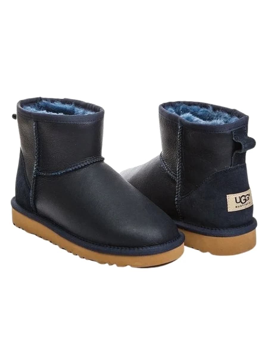 UGG Mens Classic Mini Metallic Navy