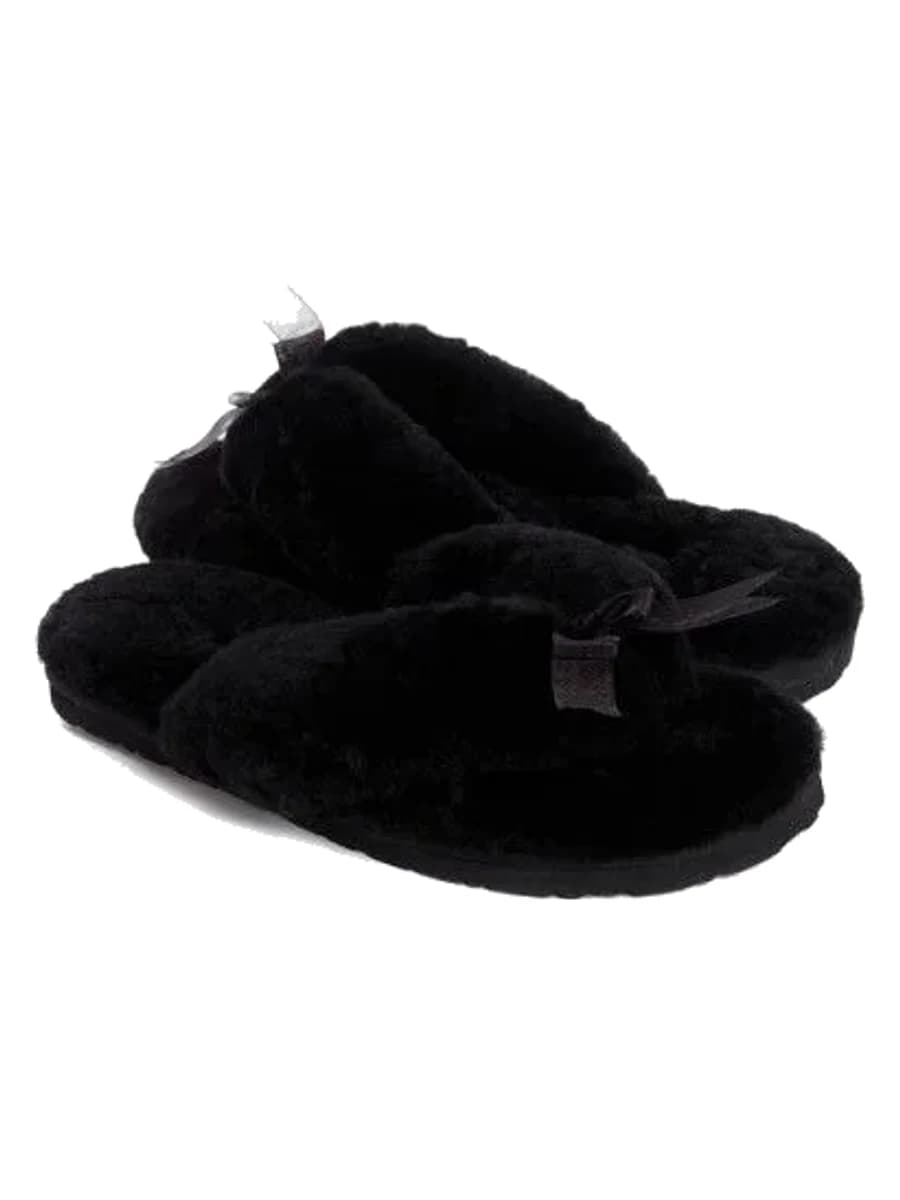 UGG Fluff Flip Flop II Black