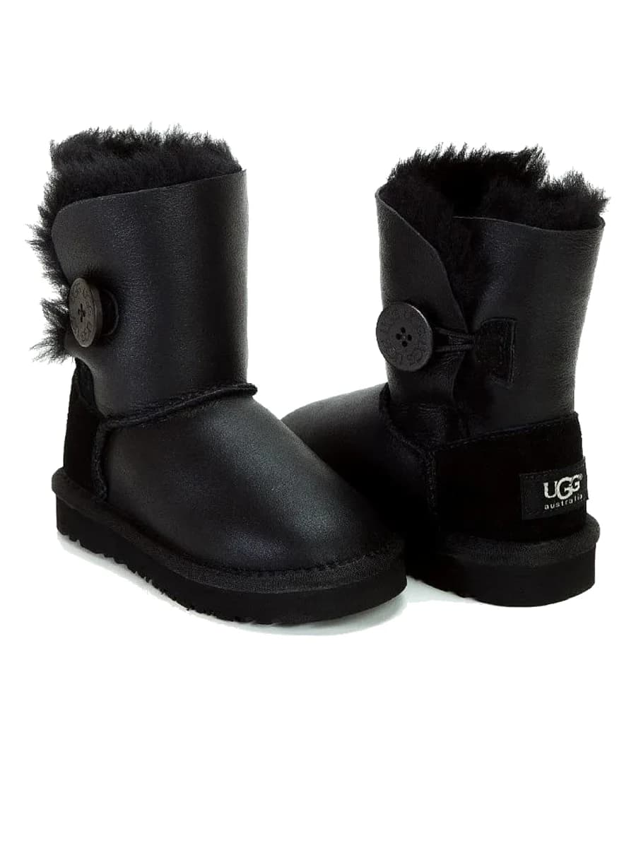 UGG Kids Bailey Button Metallic Black