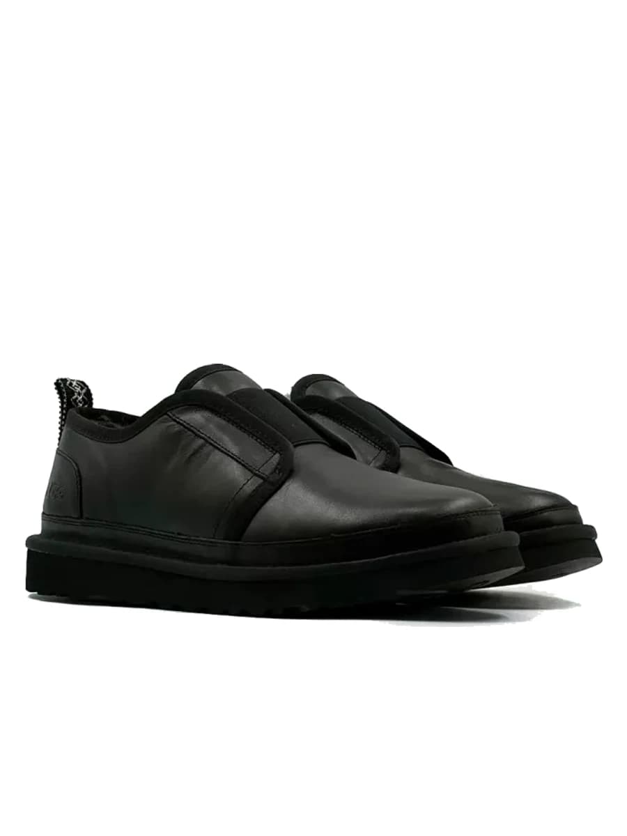 UGG Mens Slippers Flex Leather Black