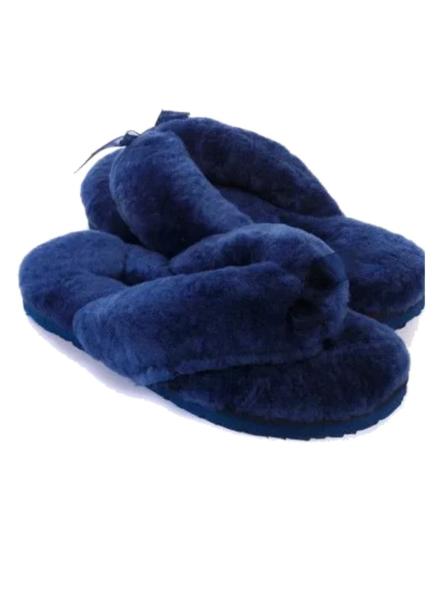 UGG Fluff Flip Flop II Navy Blue