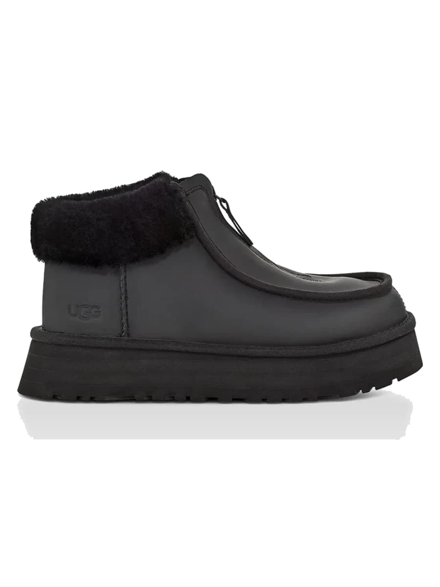 UGG Funkette Platform Leather Black