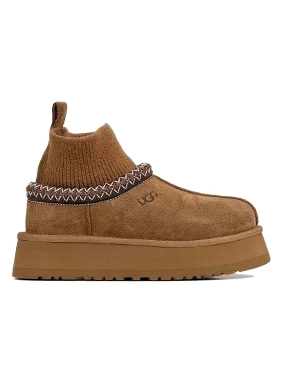 UGG Tazz Knit Platform Chestnut