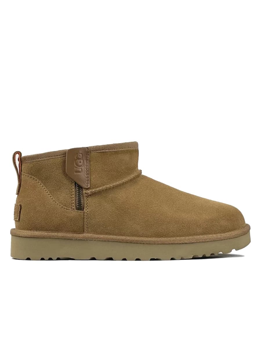 UGG Classic Ultra Mini Zip Boot Chestnut