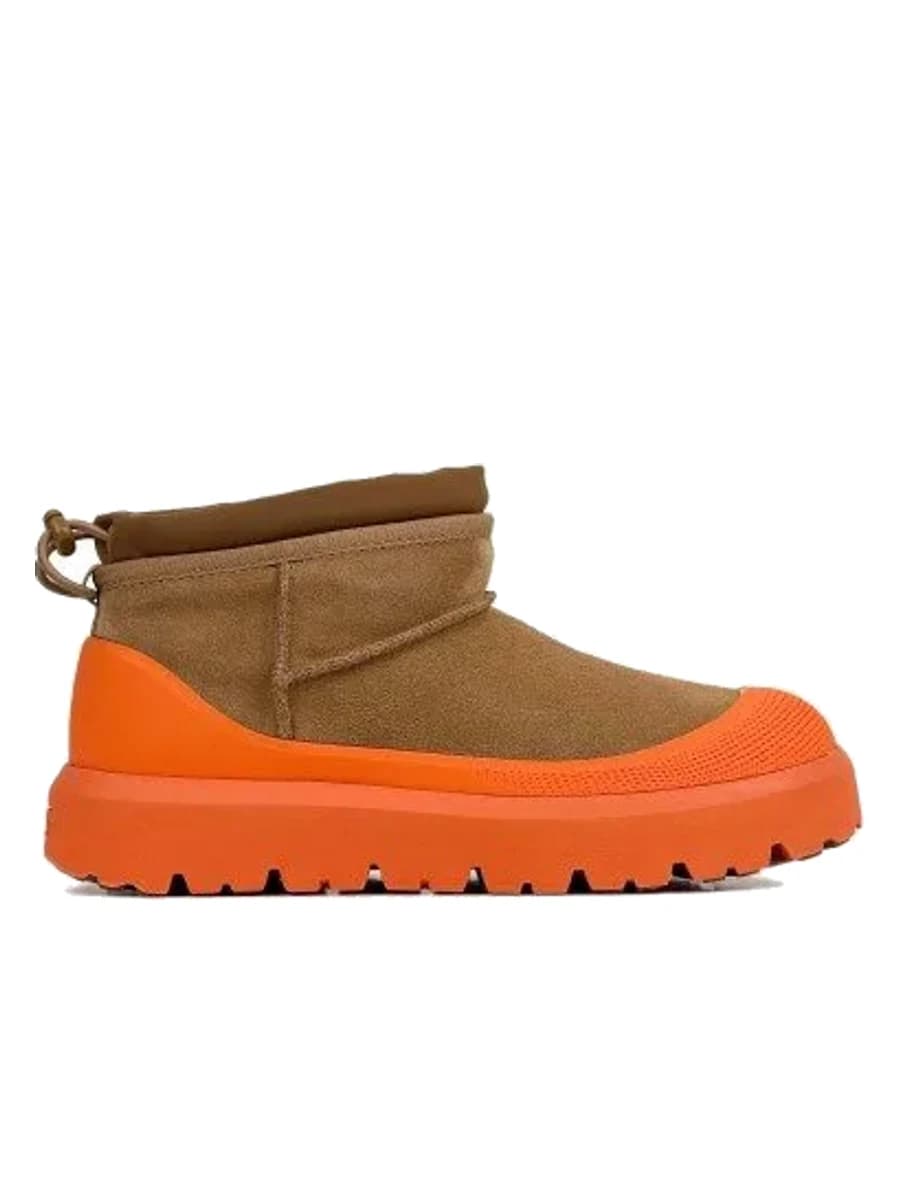 UGG Mens Classic Ultra Mini Weather Hybrid Chestnut / Orange