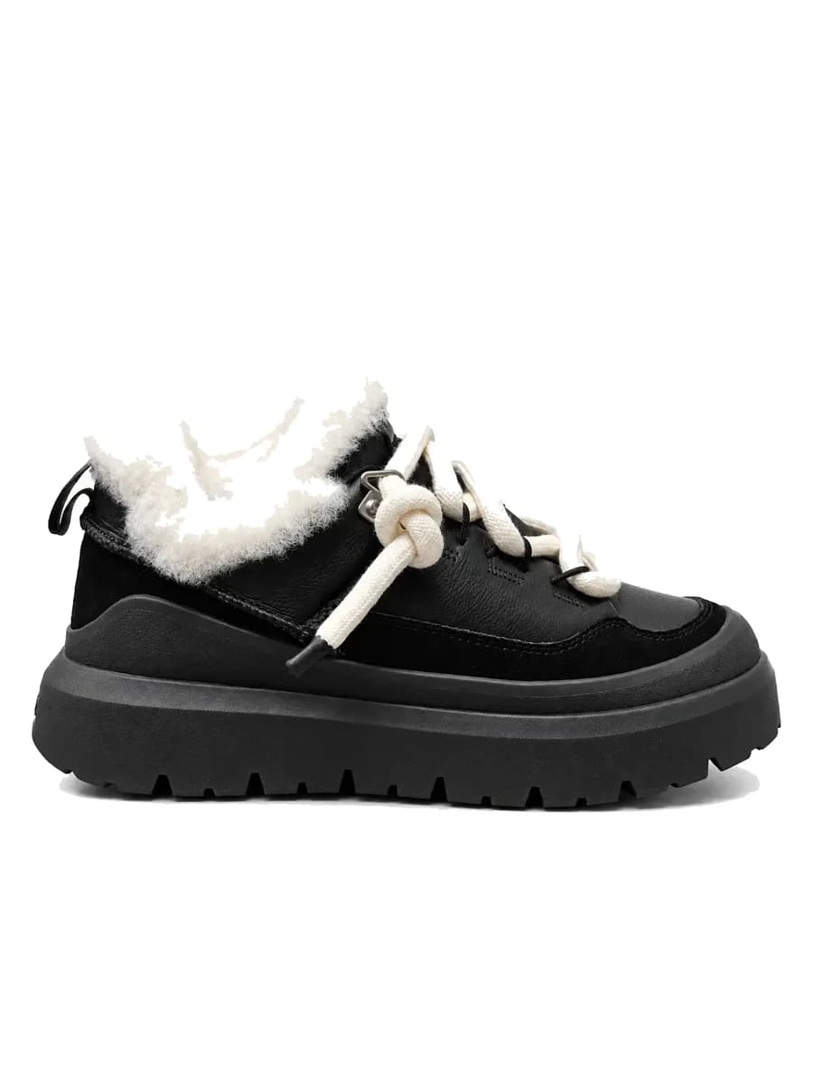 UGG Heritage Utility Sneaker Leather Black