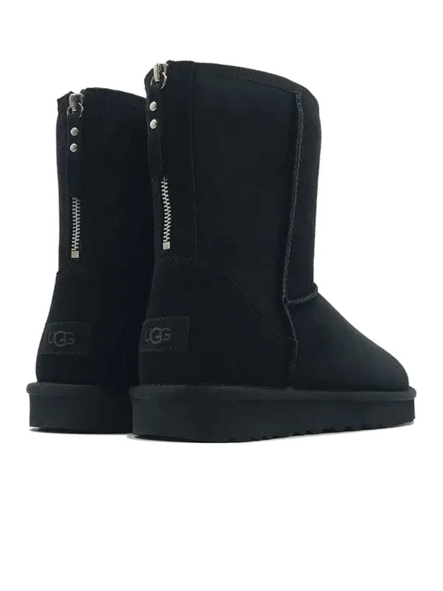 UGG Mens Classic Short Zip II Black
