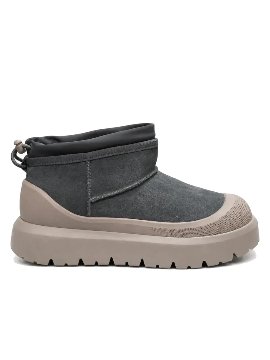 UGG Mens Classic Ultra Mini Weather Hybrid Cobble Grey