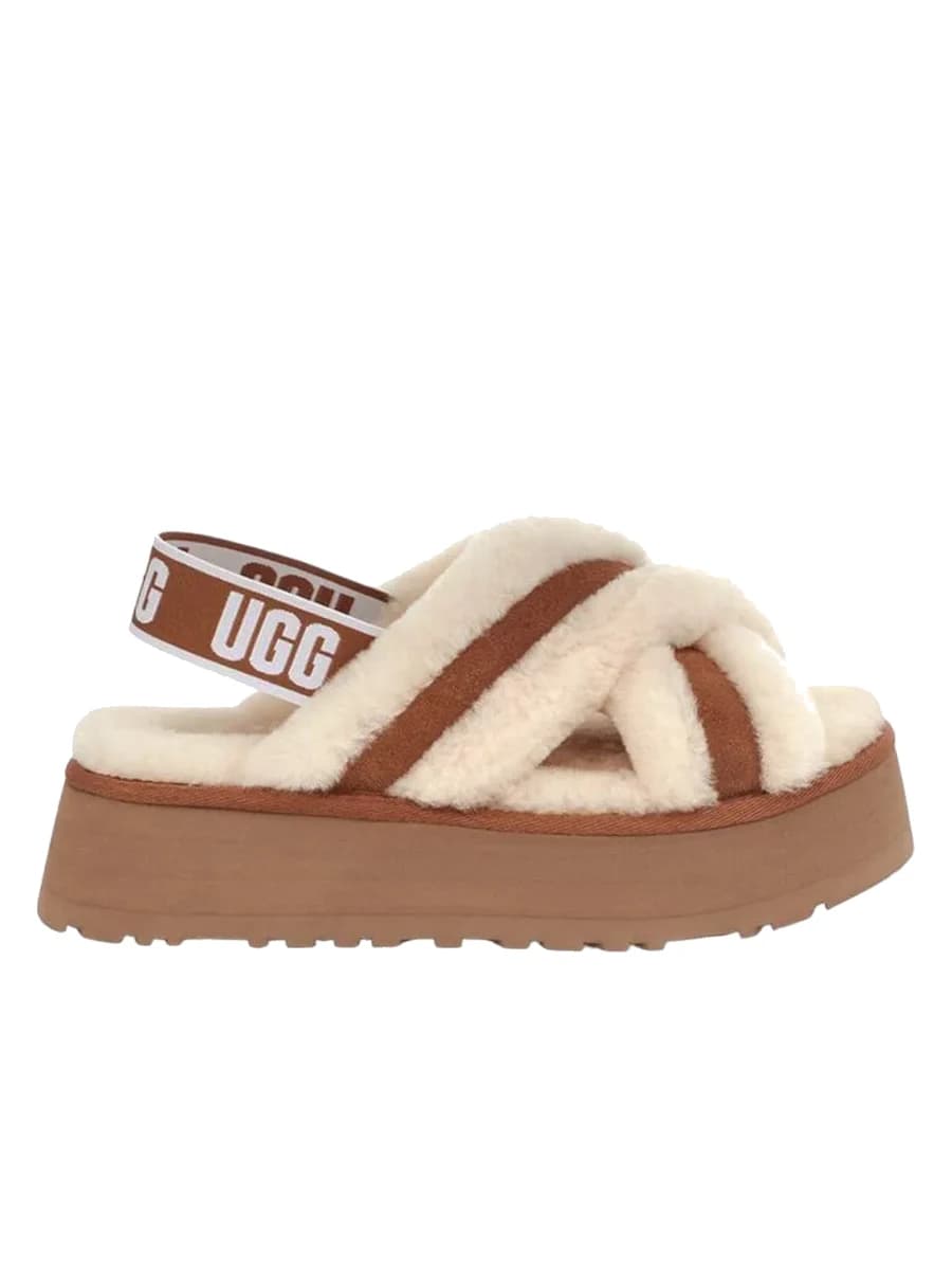 UGG W Disco Cross Slide Chestnut