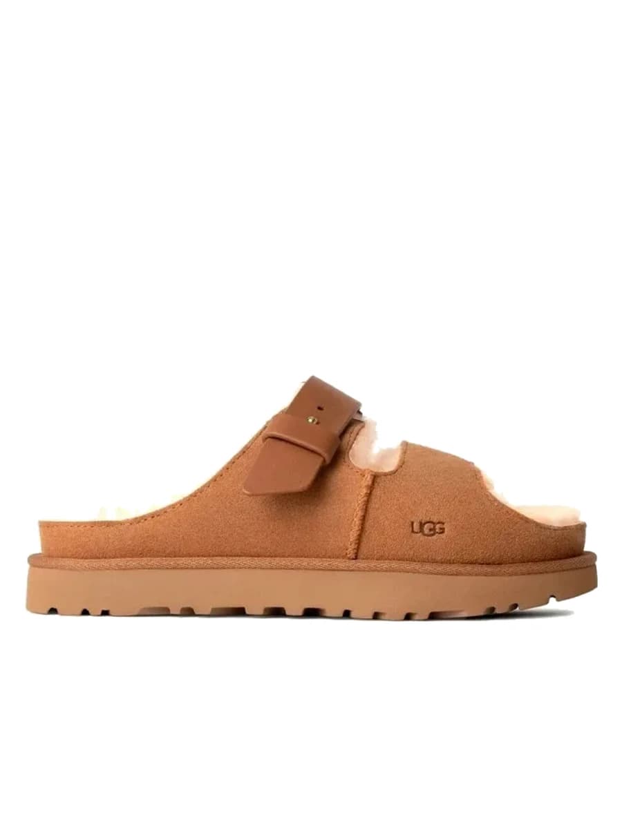 UGG Greenport Strap Slide Chestnut